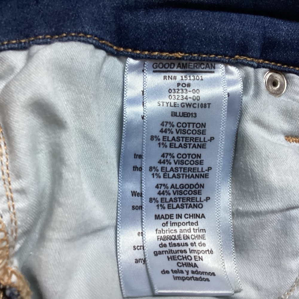 GOOD AMERICAN GOOD WAIST SKINNY CROP JEANS - Picture 5 of 15
